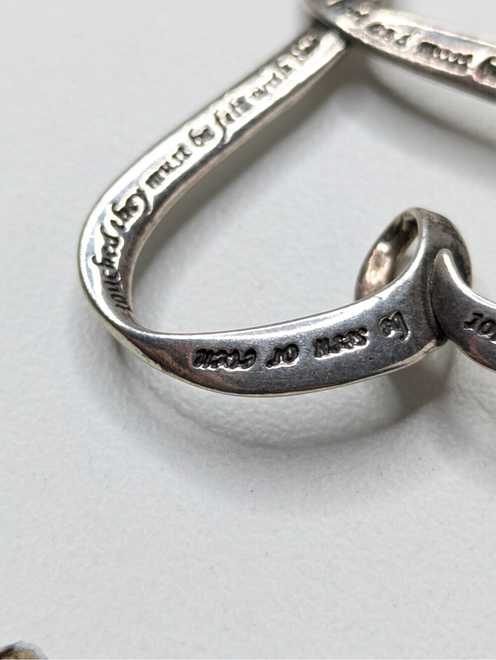 925 Pendant Laurel Elliot Sterling Silver Heart Pendant Helen Keller Quote 4.9g - Picture 7 of 11